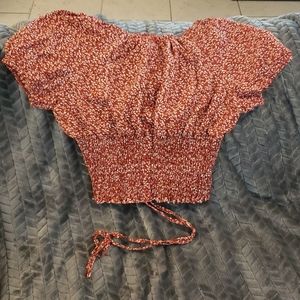 Shein XL Ladies top floral stretchy